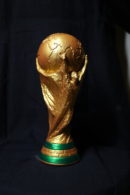 Global Glory Trophy – Gold Finish Decorative Showpiece (9.3 Inches)