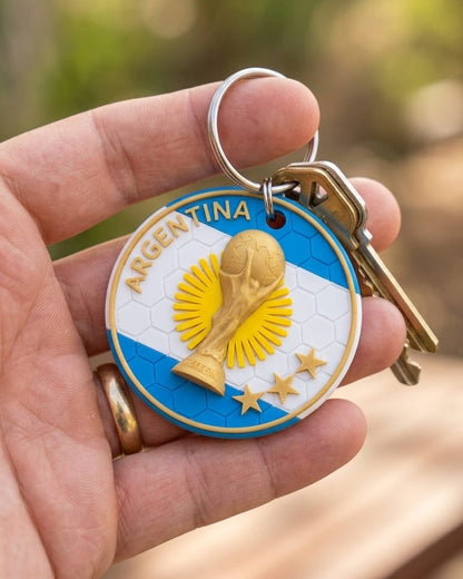 Argentina trophy keychain