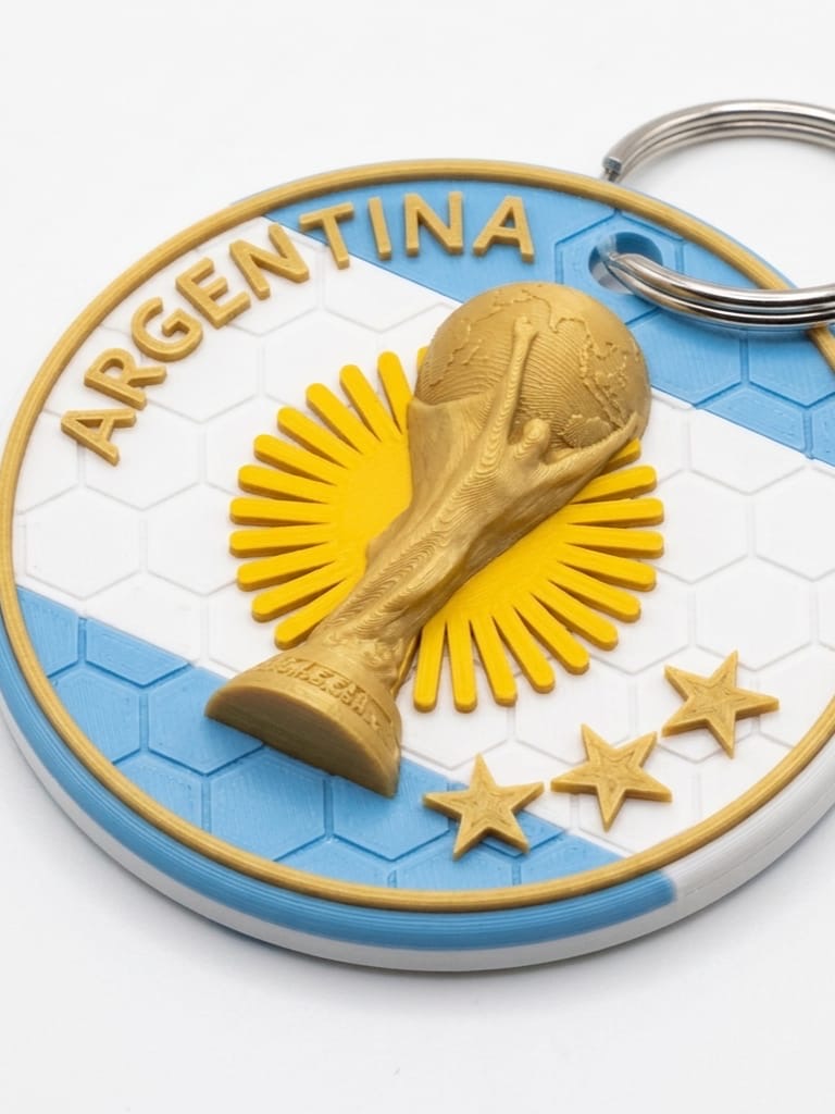 Argentina trophy keychain