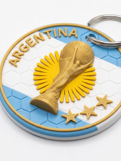 Argentina trophy keychain