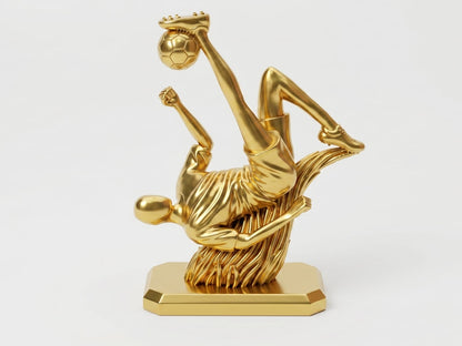 Elite Overhead- 20cm Football Action Figure in gold finish